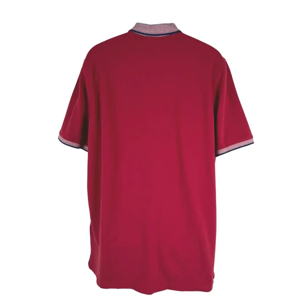 Banana Republic Polo Shirt Mens 2XLT Red Short Sleeve‎ Cotton Blend NWT TP-3538
